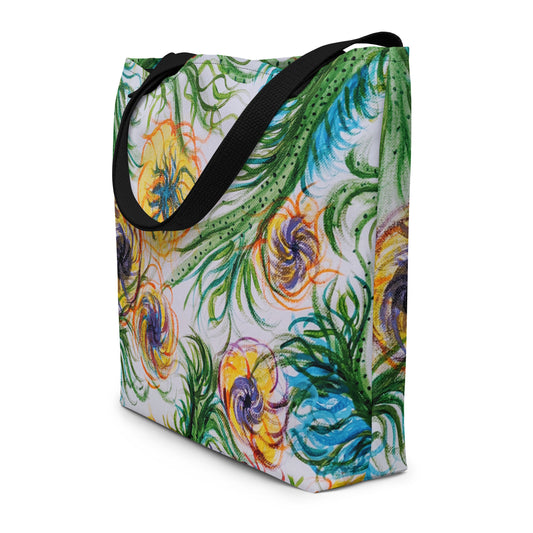 Large Wall Flower Tote Bag