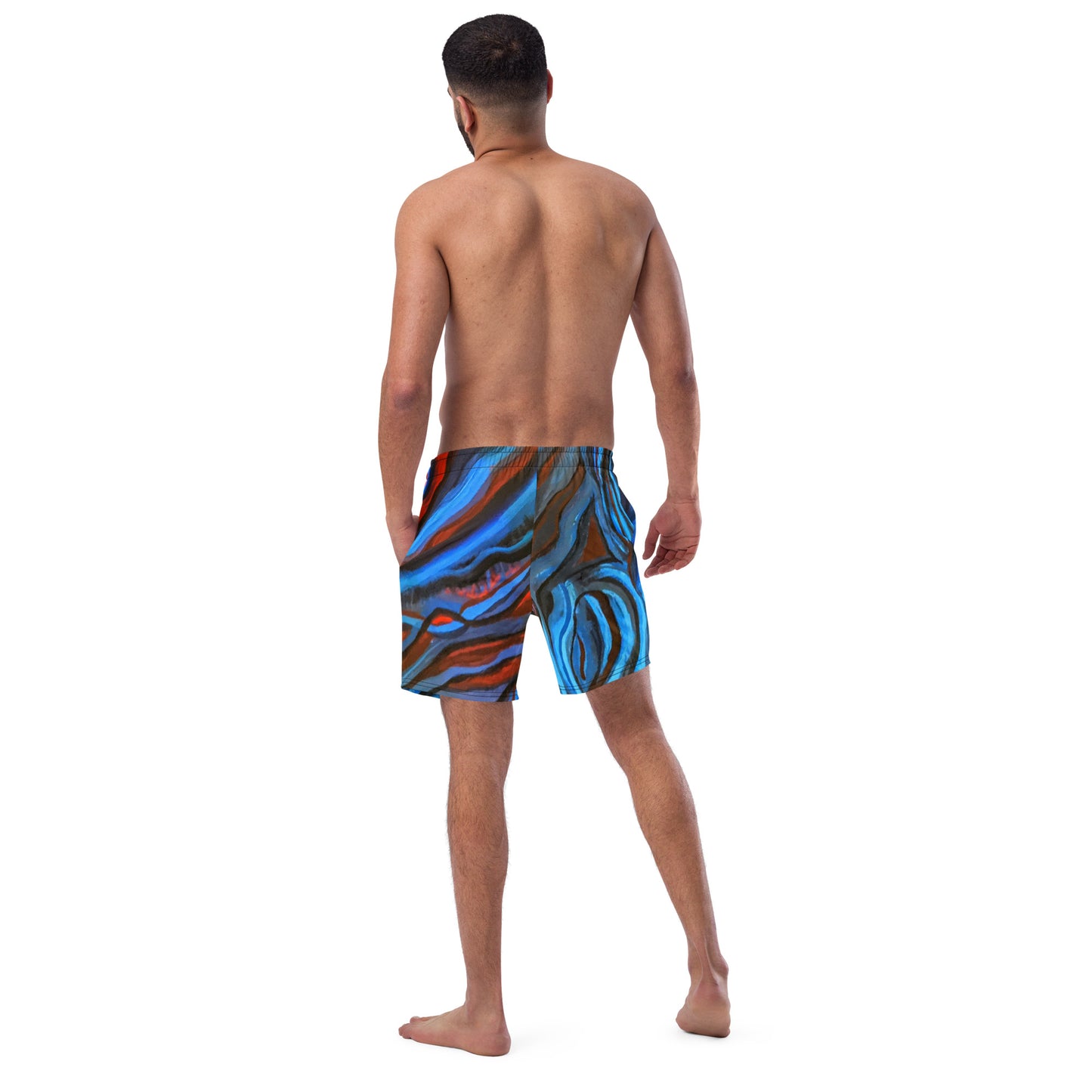 Brain Waves Men's swim trunks