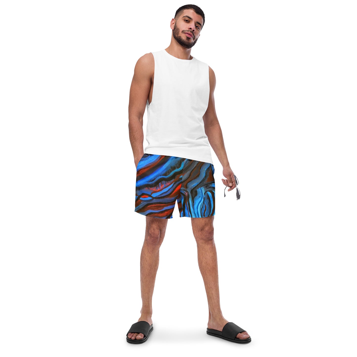 Brain Waves Men's swim trunks