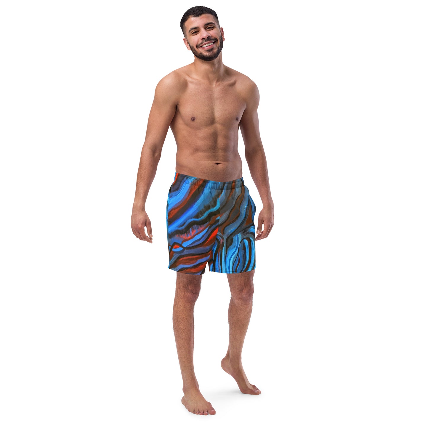 Brain Waves Men's swim trunks