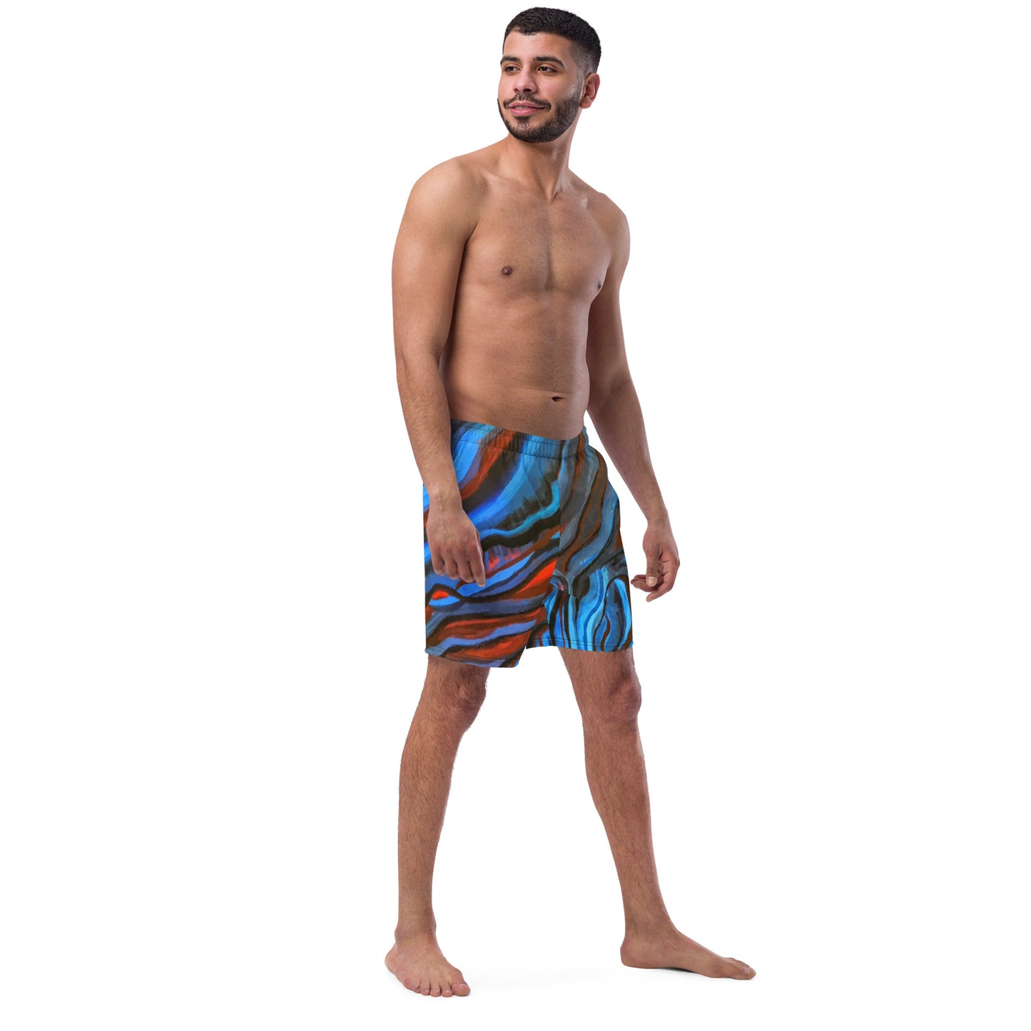 Brain Waves Men's swim trunks