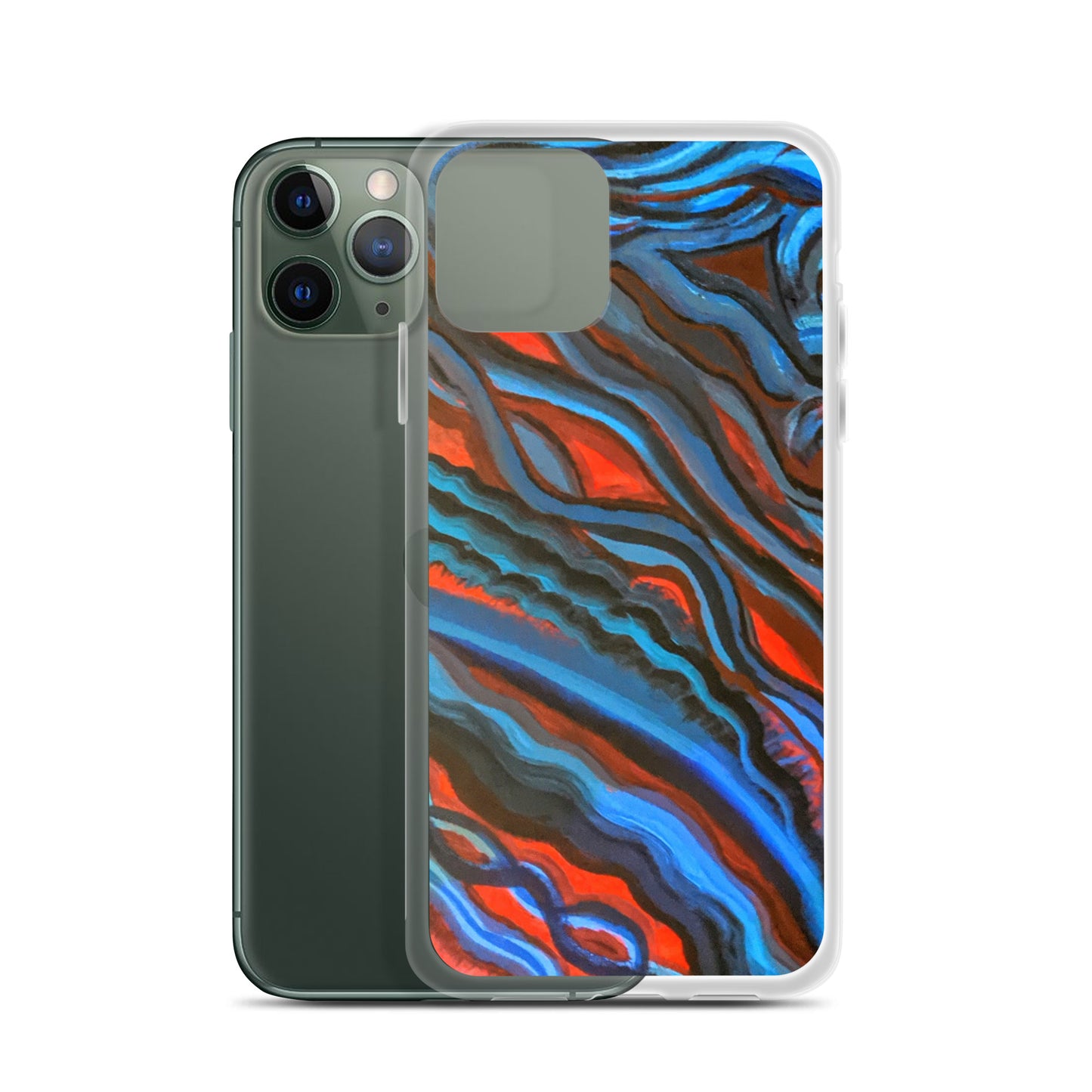 Clear Case for iPhone® Brain Waves