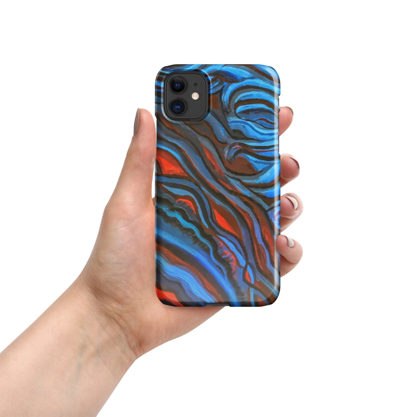 Snap case for iPhone® Brain Waves