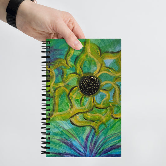 A Flower for a Flower Spiral notebook